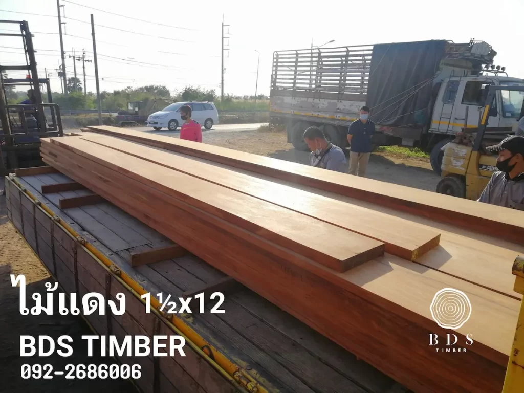 พื้นไม้แดง1.5x12